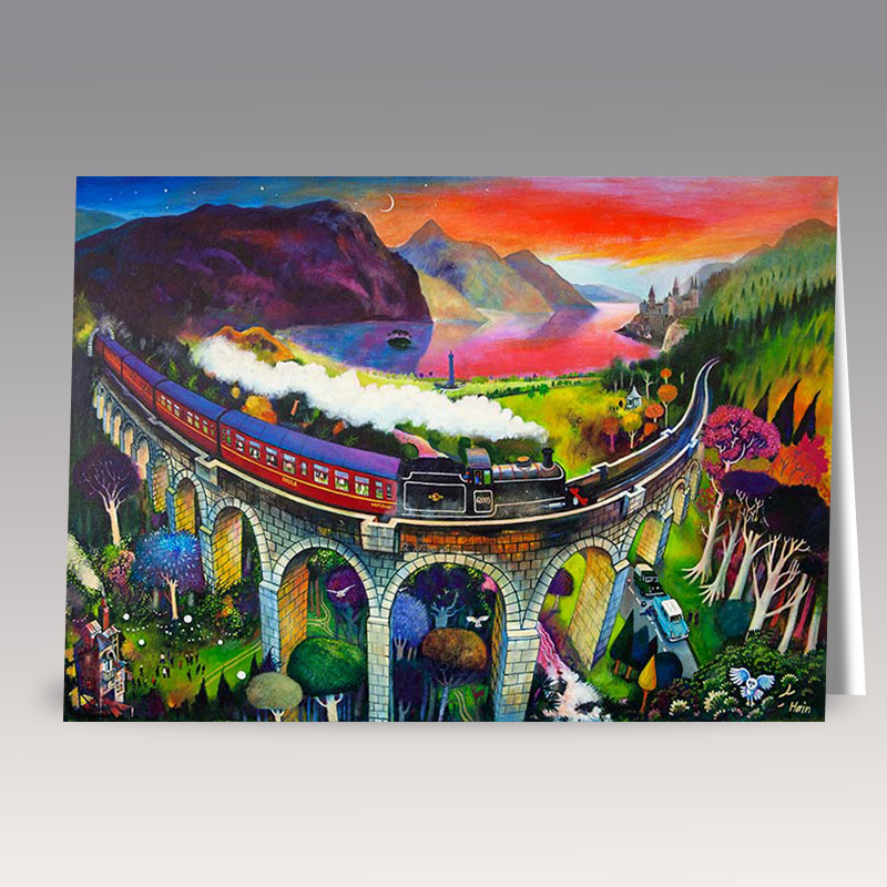 Magical Glenfinnan greeting card